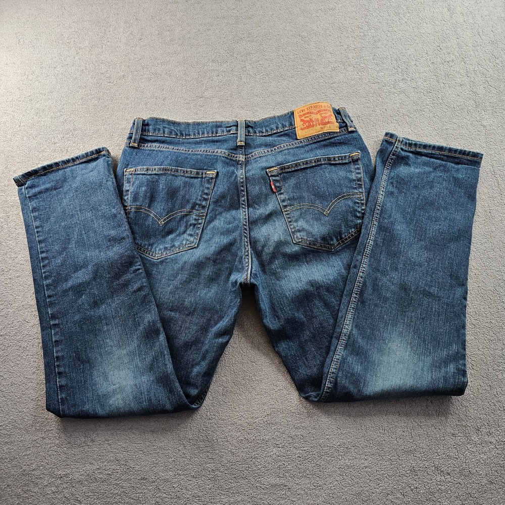 Levi's 511 Jeans Men's 36x30 Blue Denim Red Tab Streetwear Festival Straight Leg - Picture 14 of 15